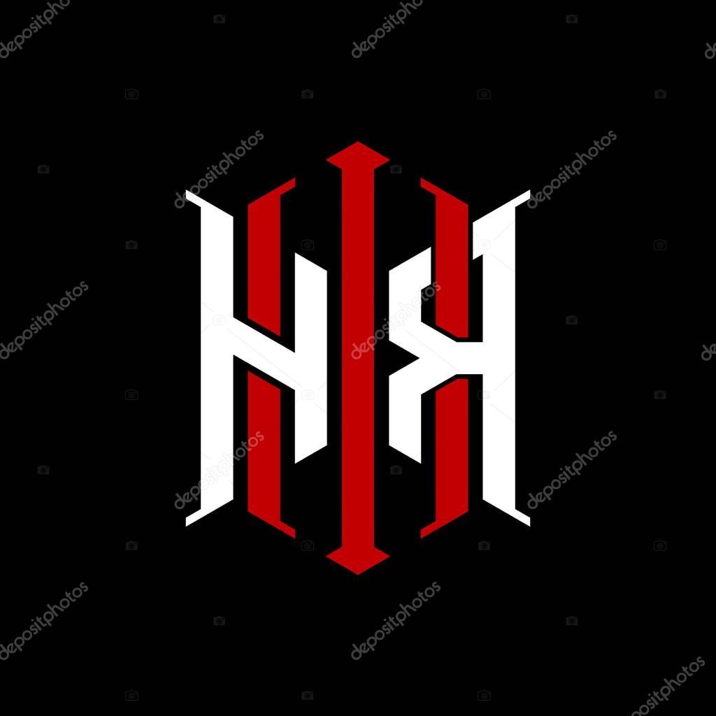 Logo initial monogram with geometric modern rectangle Elegant style design in isolated background, minimalist geometric shape style logo.