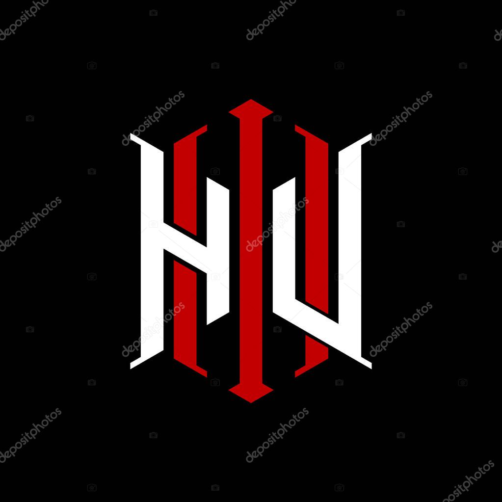 Logo initial monogram with geometric modern rectangle Elegant style design in isolated background, minimalist geometric shape style logo.