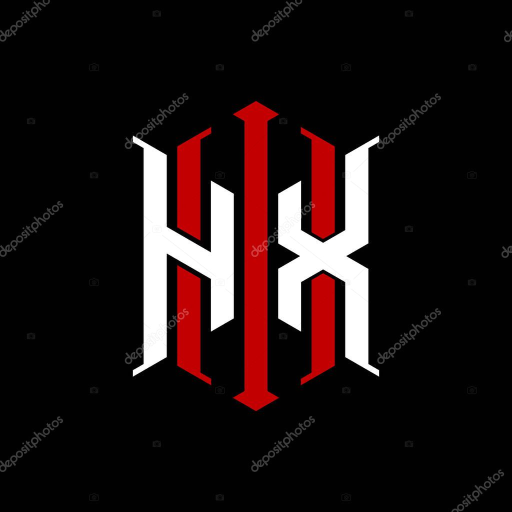 Logo initial monogram with geometric modern rectangle Elegant style design in isolated background, minimalist geometric shape style logo.
