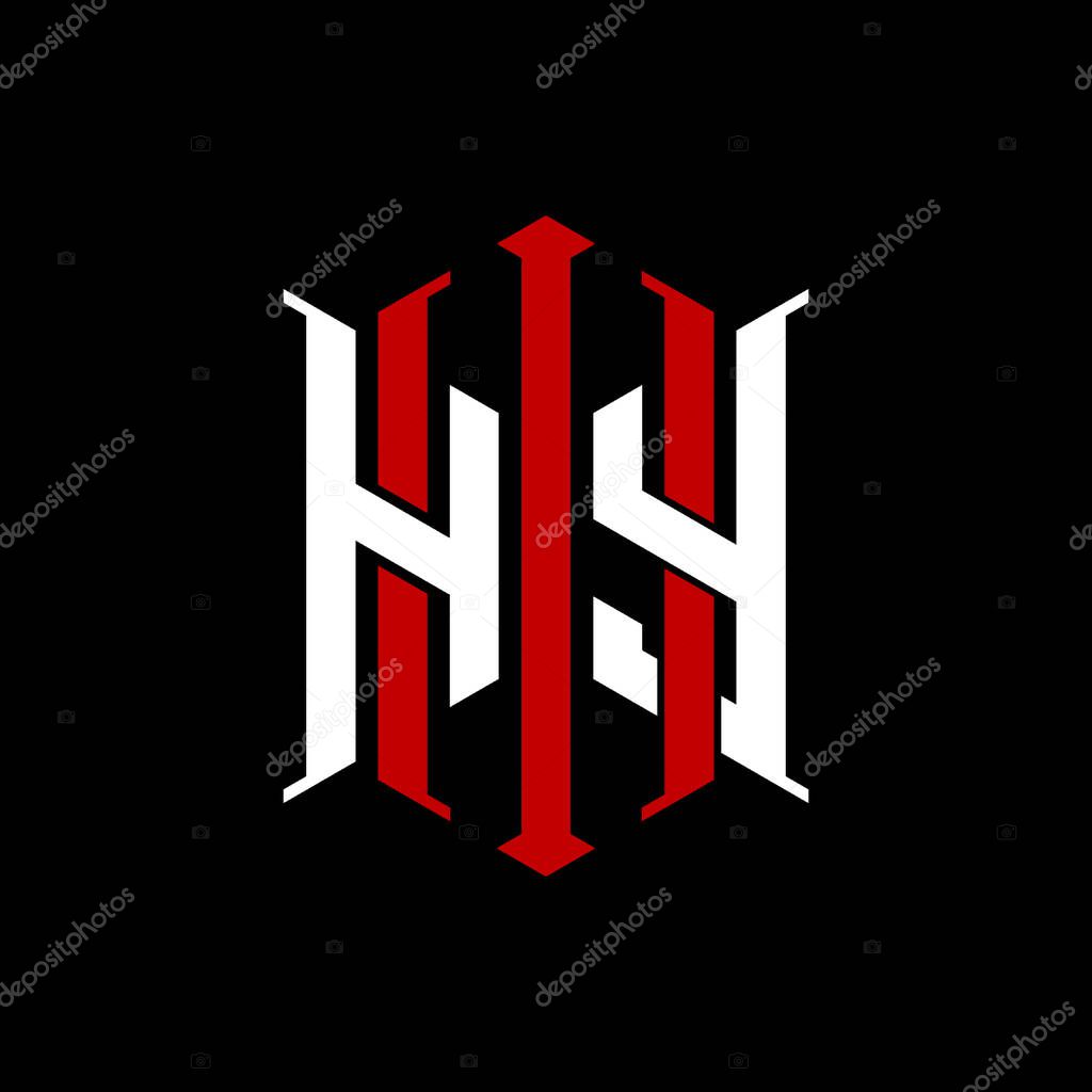 Logo initial monogram with geometric modern rectangle Elegant style design in isolated background, minimalist geometric shape style logo.