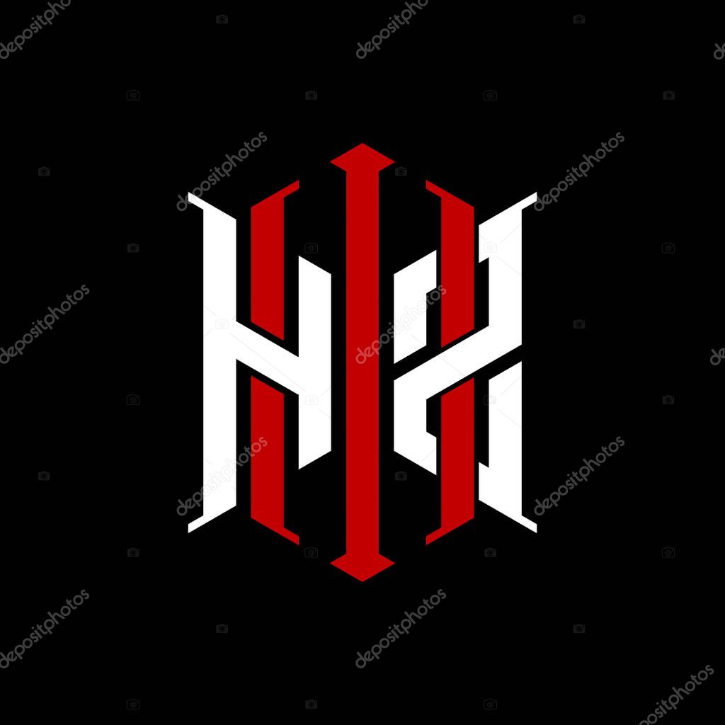 Logo initial monogram with geometric modern rectangle Elegant style design in isolated background, minimalist geometric shape style logo.