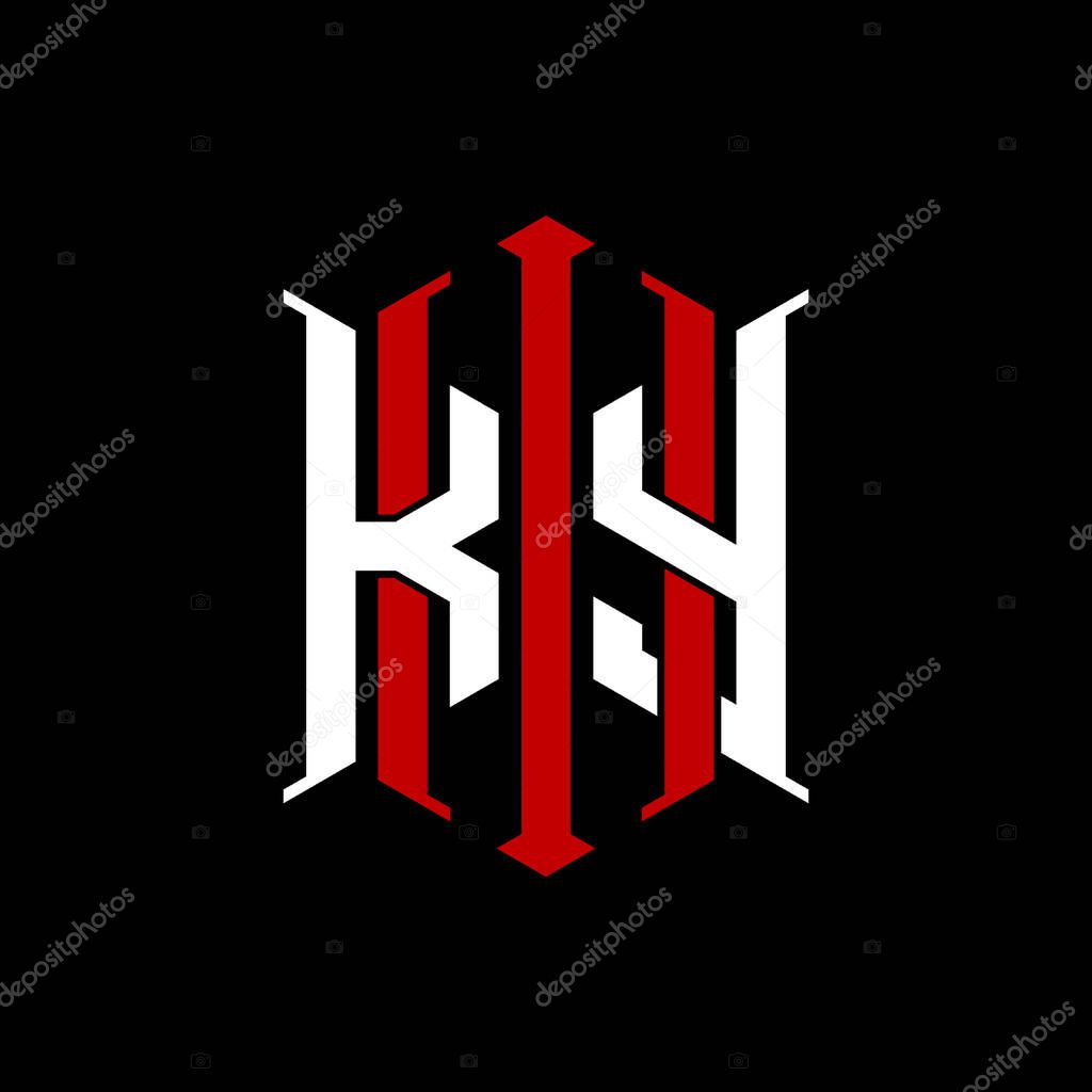 Logo initial monogram with geometric modern rectangle Elegant style design in isolated background, minimalist geometric shape style logo.