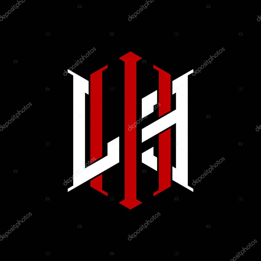 Logo initial monogram with geometric modern rectangle Elegant style design in isolated background, minimalist geometric shape style logo.