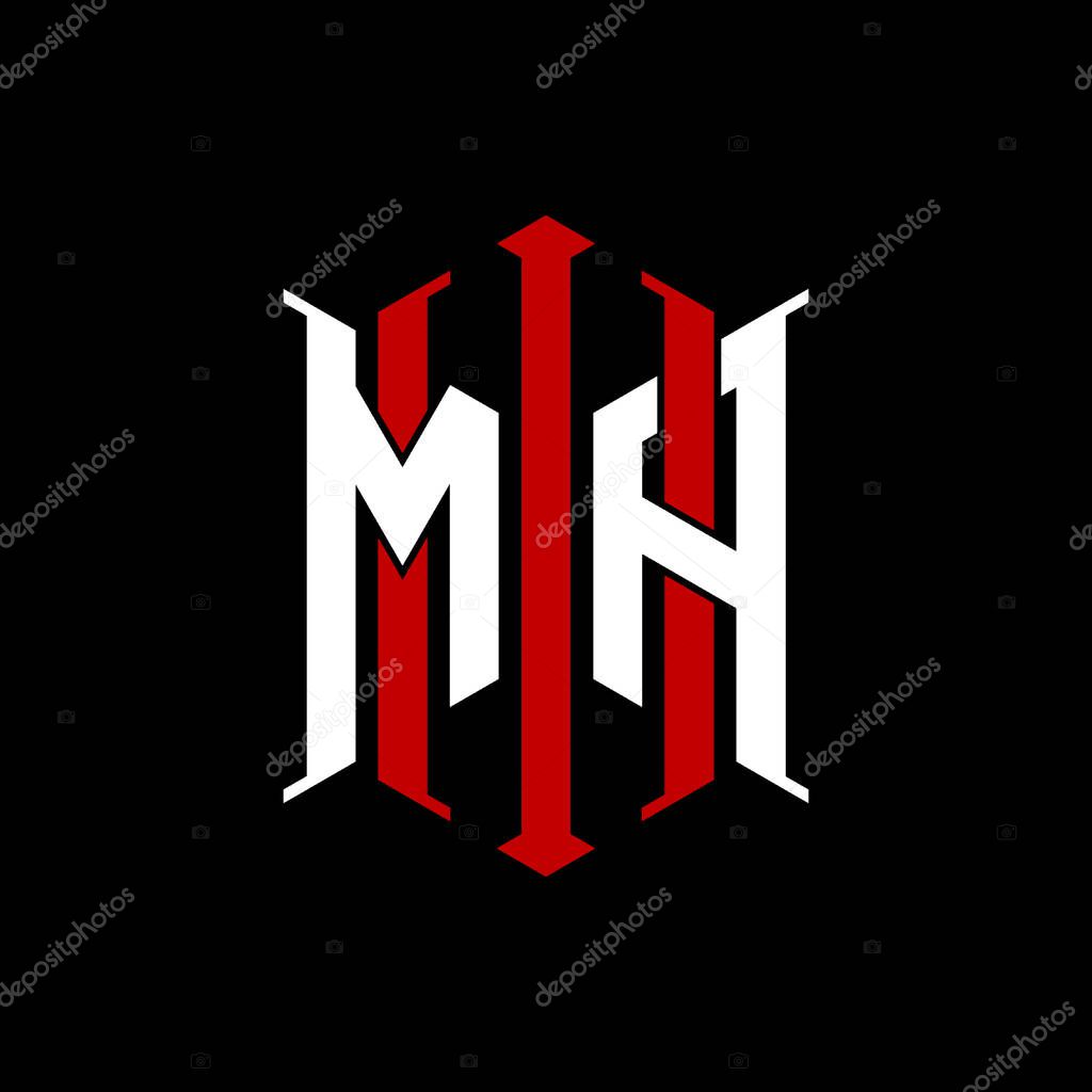 Logo initial monogram with geometric modern rectangle Elegant style design in isolated background, minimalist geometric shape style logo.