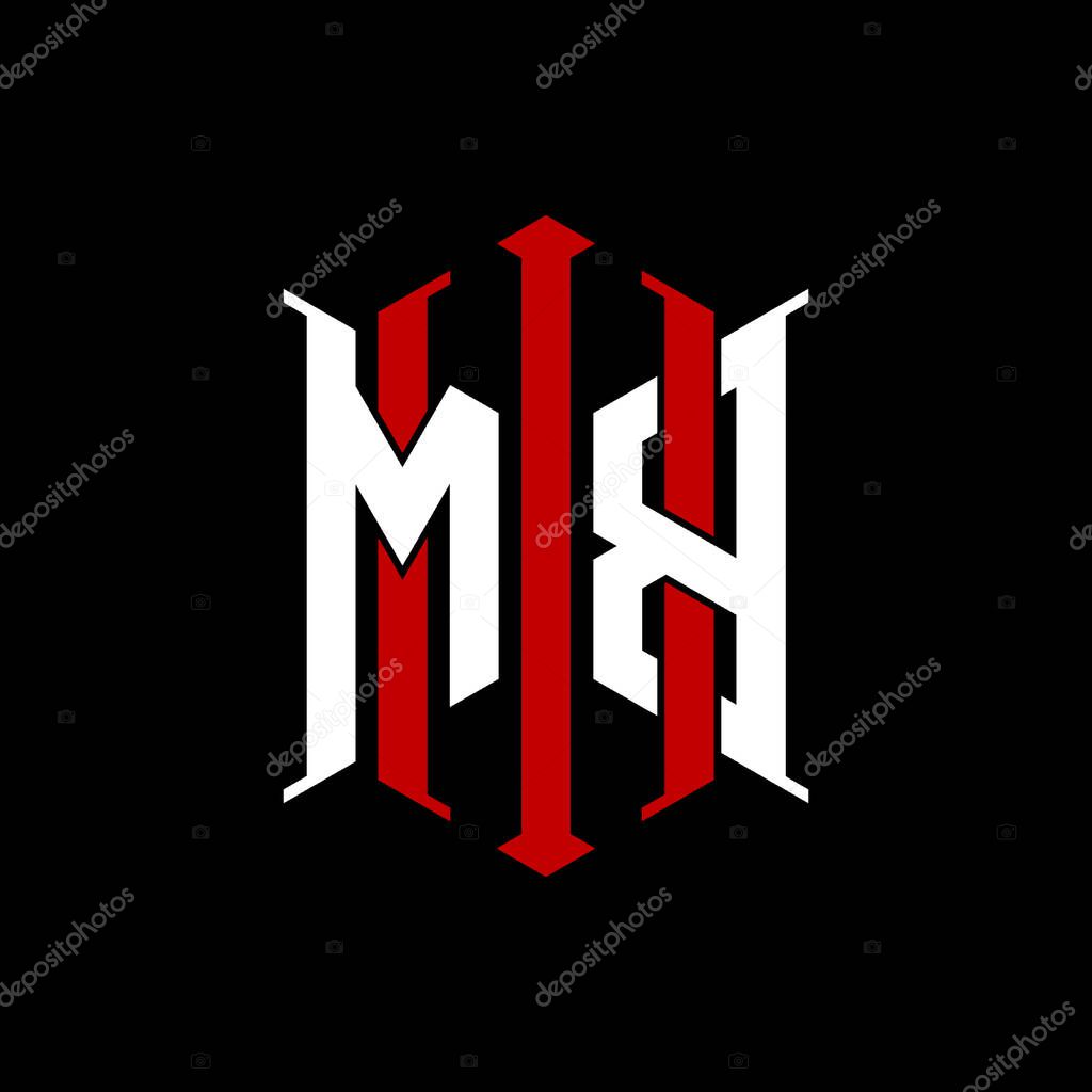 Logo initial monogram with geometric modern rectangle Elegant style design in isolated background, minimalist geometric shape style logo.