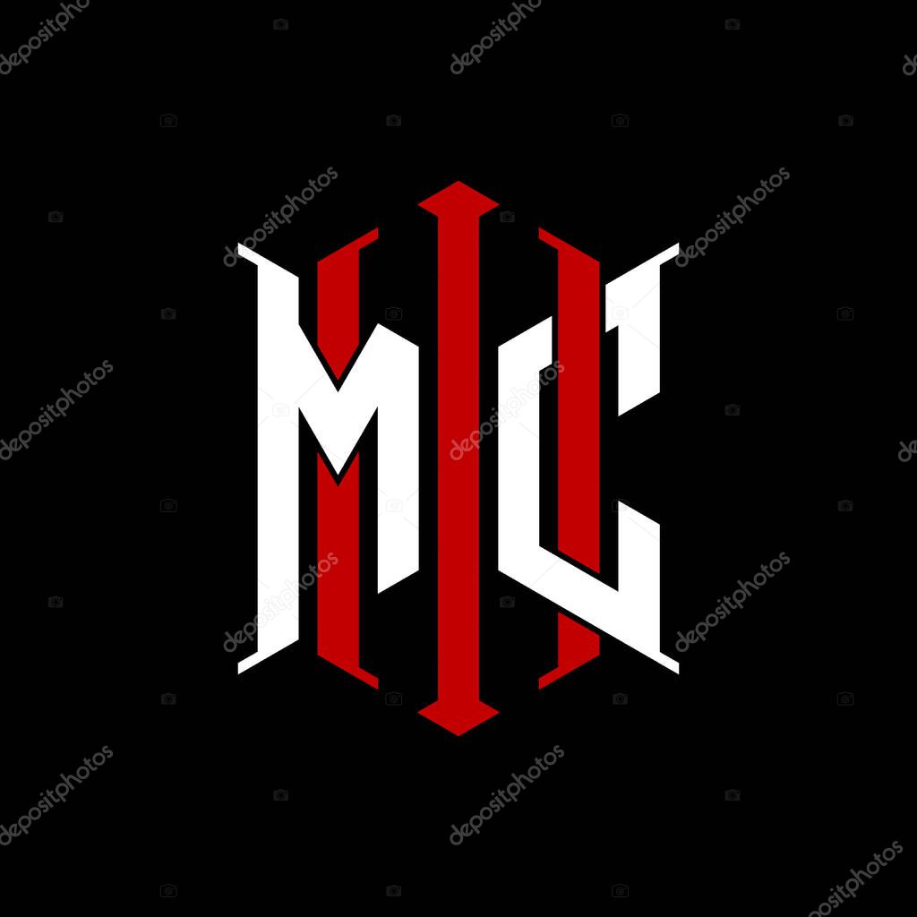 Logo initial monogram with geometric modern rectangle Elegant style design in isolated background, minimalist geometric shape style logo.