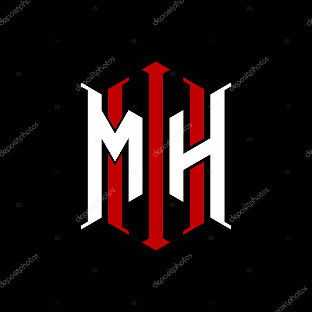 Logo initial monogram with geometric modern rectangle Elegant style design in isolated background, minimalist geometric shape style logo.