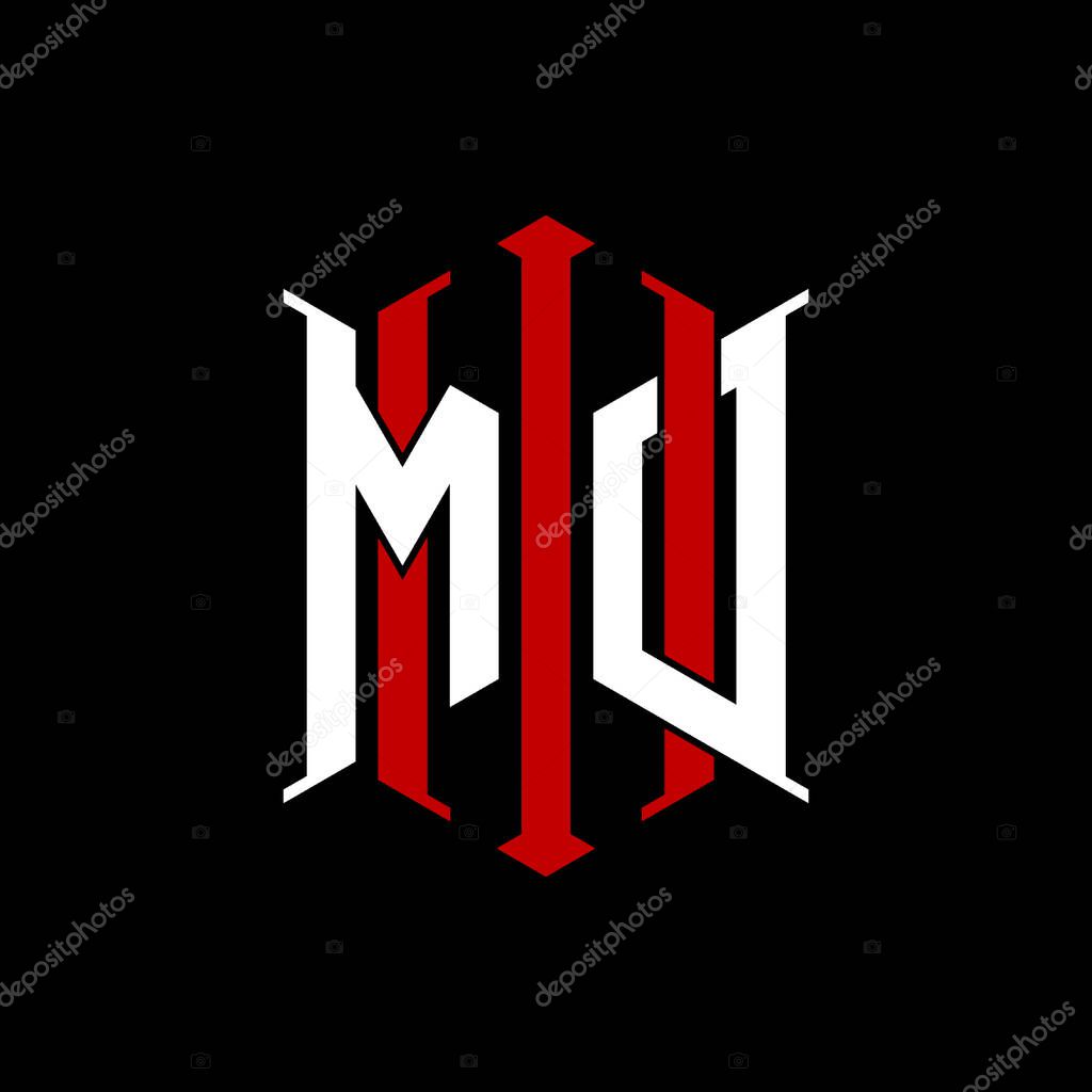 Logo initial monogram with geometric modern rectangle Elegant style design in isolated background, minimalist geometric shape style logo.