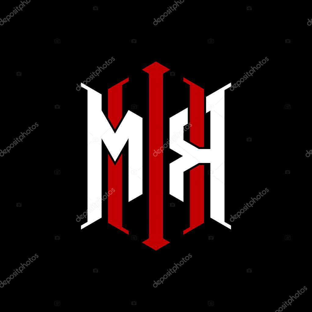 Logo initial monogram with geometric modern rectangle Elegant style design in isolated background, minimalist geometric shape style logo.