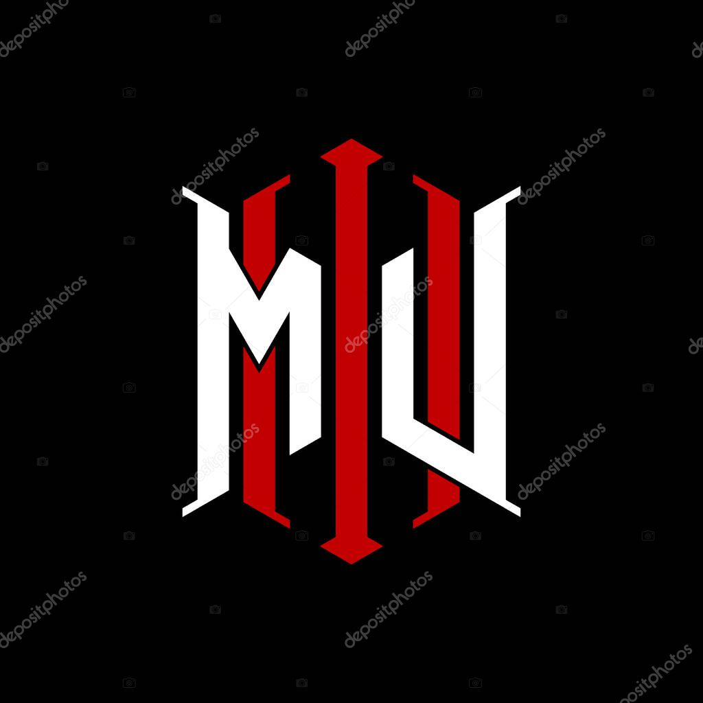 Logo initial monogram with geometric modern rectangle Elegant style design in isolated background, minimalist geometric shape style logo.