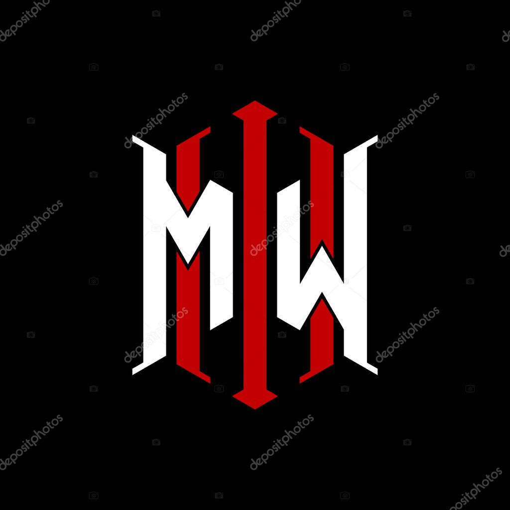 Logo initial monogram with geometric modern rectangle Elegant style design in isolated background, minimalist geometric shape style logo.