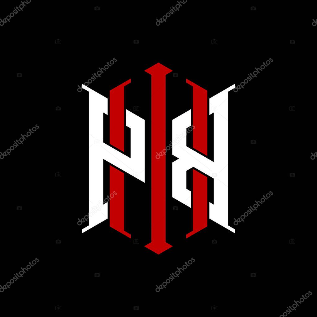 Logo initial monogram with geometric modern rectangle Elegant style design in isolated background, minimalist geometric shape style logo.