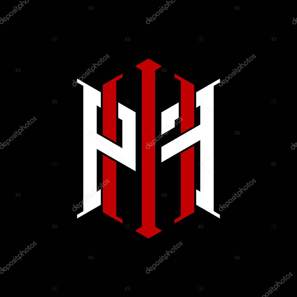 Logo initial monogram with geometric modern rectangle Elegant style design in isolated background, minimalist geometric shape style logo.