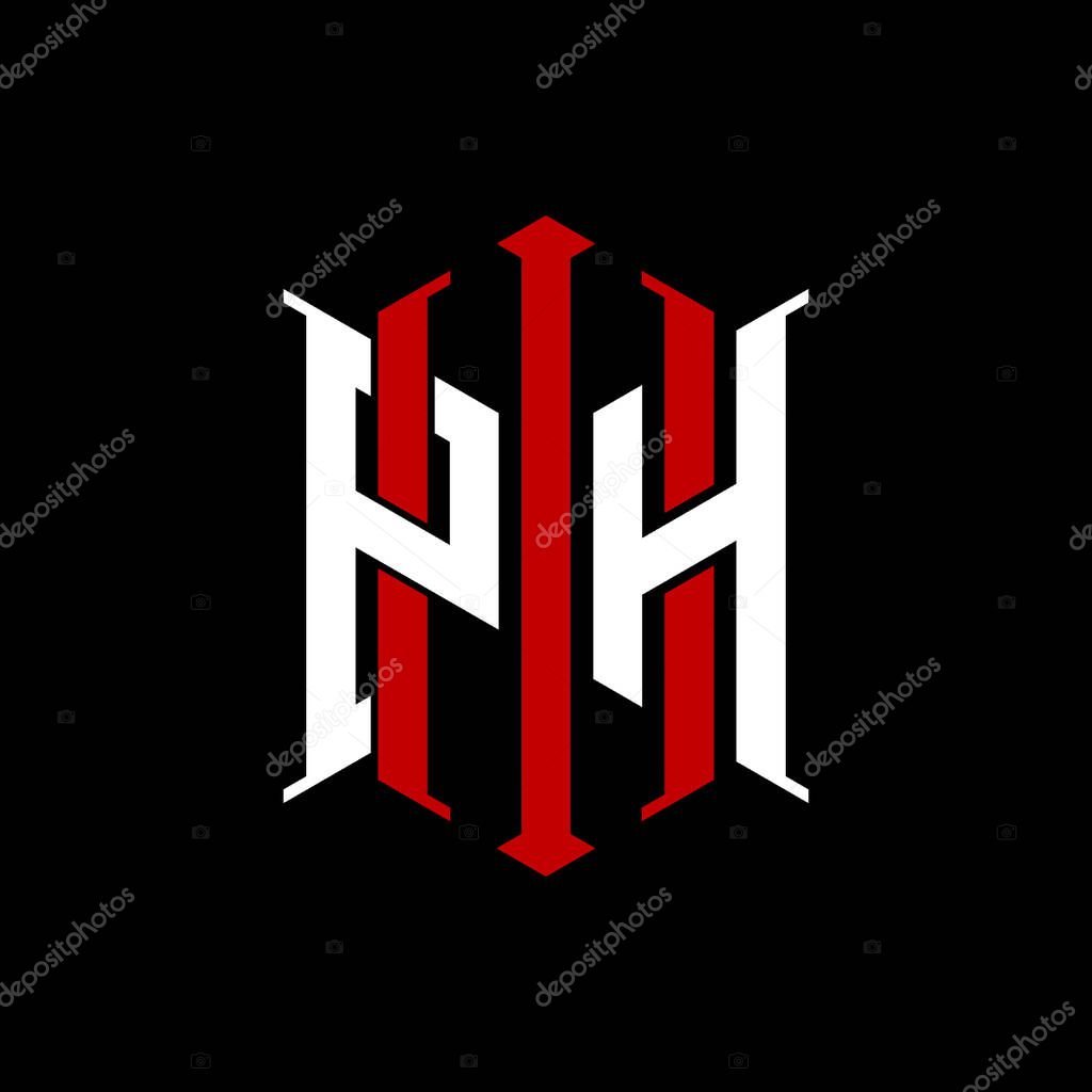 Logo initial monogram with geometric modern rectangle Elegant style design in isolated background, minimalist geometric shape style logo.