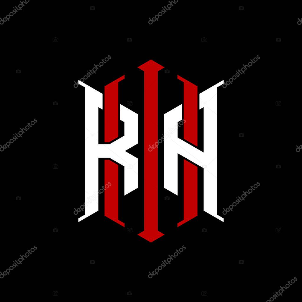 Logo initial monogram with geometric modern rectangle Elegant style design in isolated background, minimalist geometric shape style logo.