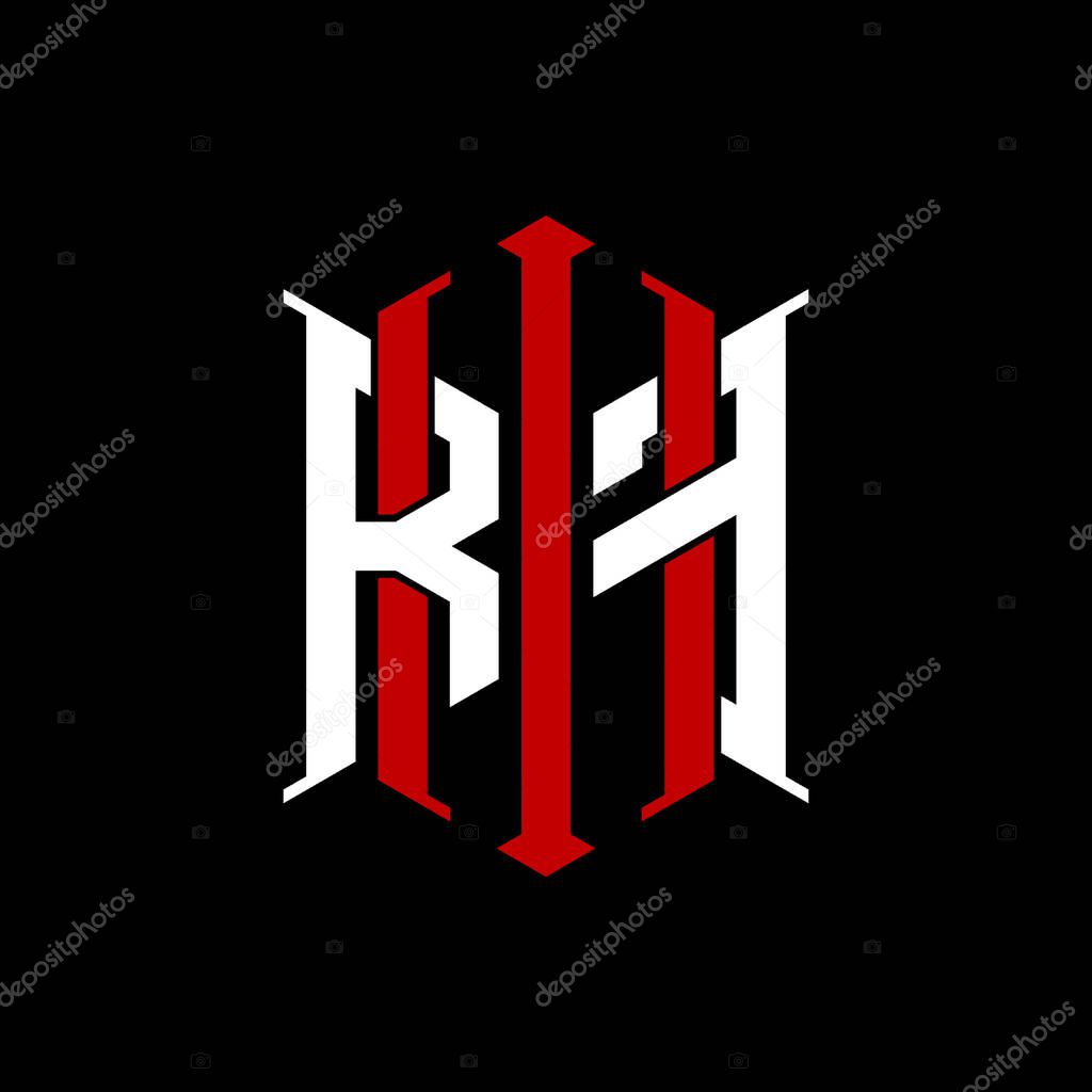 Logo initial monogram with geometric modern rectangle Elegant style design in isolated background, minimalist geometric shape style logo.