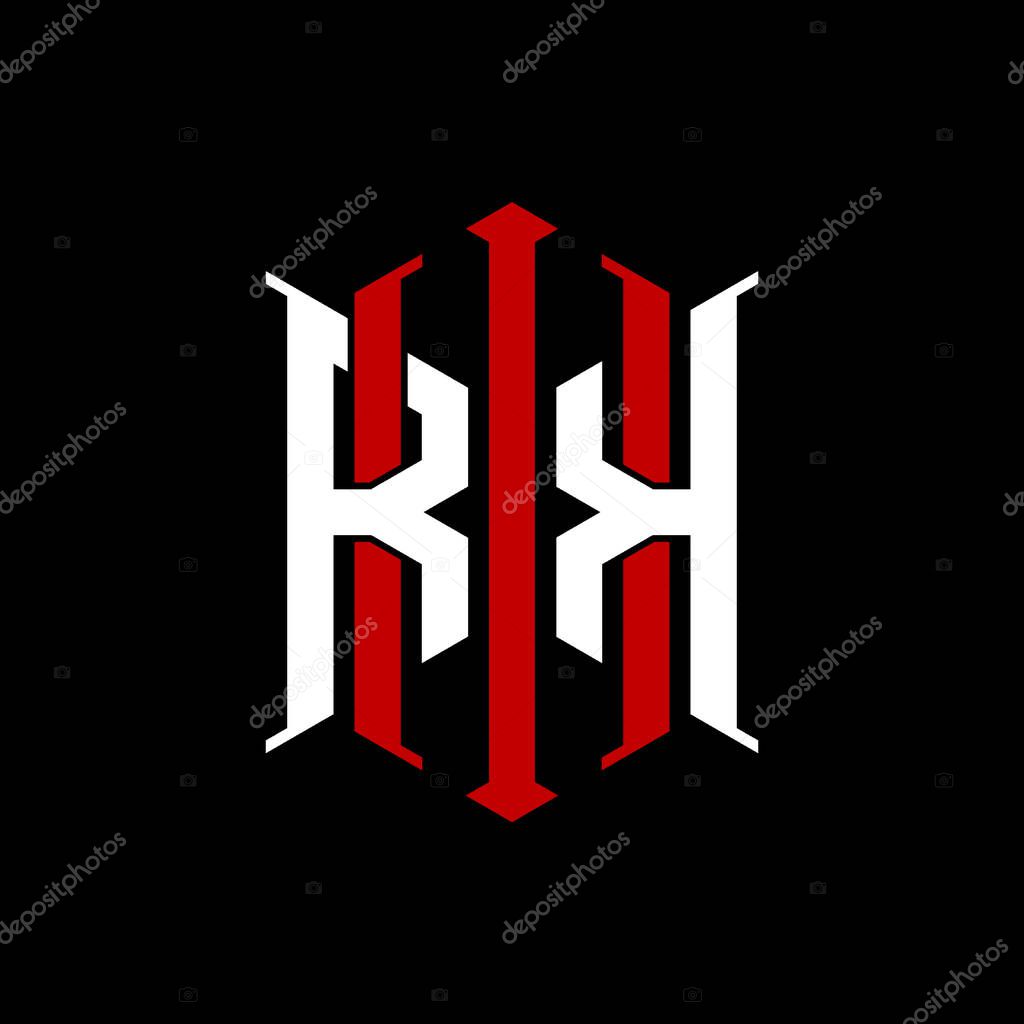 Logo initial monogram with geometric modern rectangle Elegant style design in isolated background, minimalist geometric shape style logo.