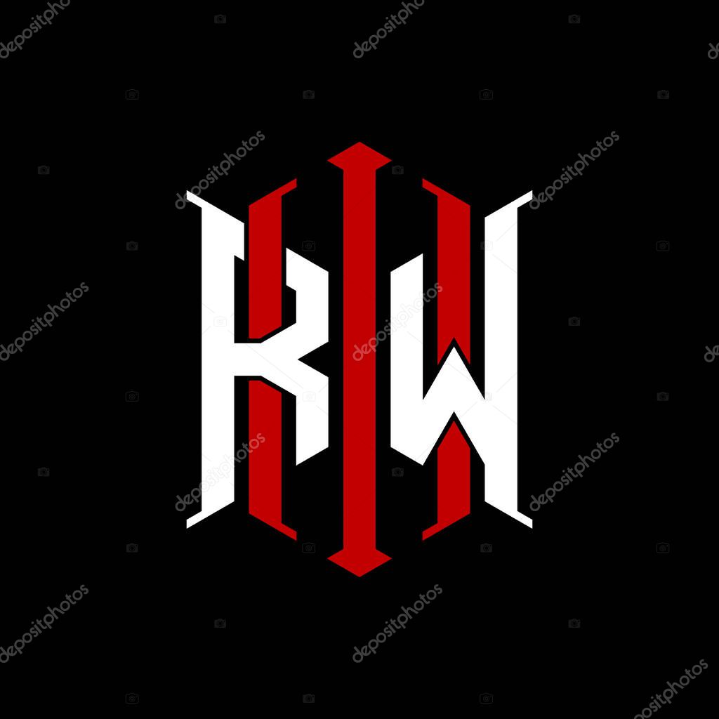 Logo initial monogram with geometric modern rectangle Elegant style design in isolated background, minimalist geometric shape style logo.