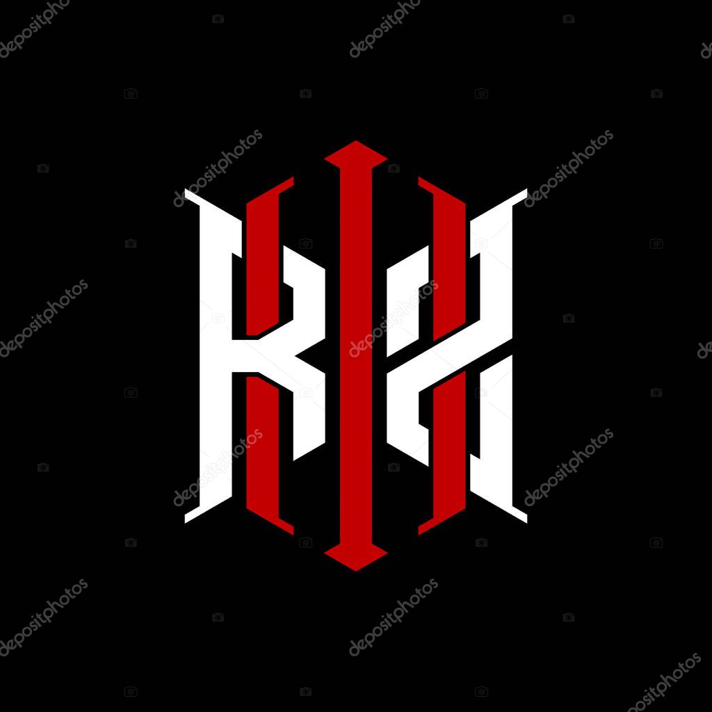 Logo initial monogram with geometric modern rectangle Elegant style design in isolated background, minimalist geometric shape style logo.