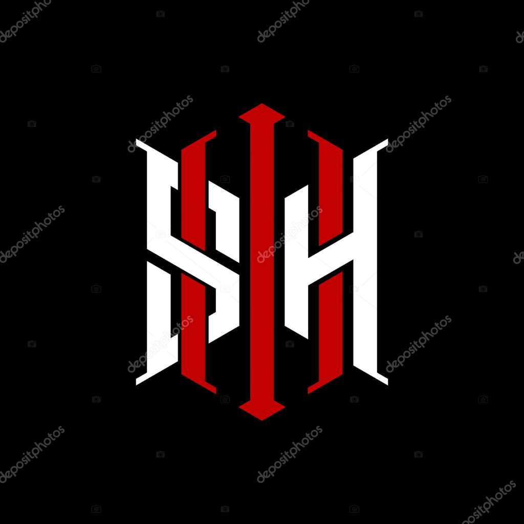 Logo initial monogram with geometric modern rectangle Elegant style design in isolated background, minimalist geometric shape style logo.