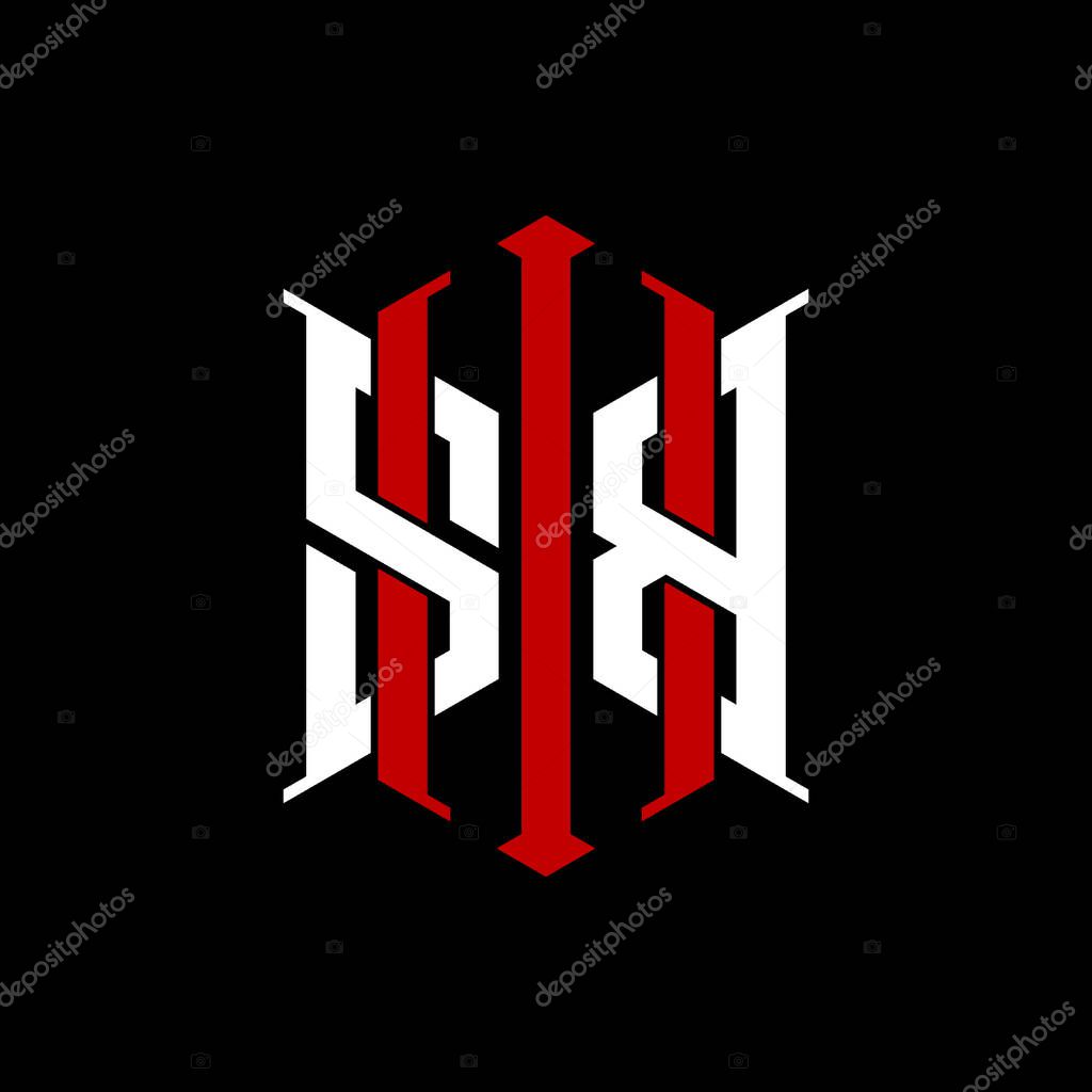 Logo initial monogram with geometric modern rectangle Elegant style design in isolated background, minimalist geometric shape style logo.