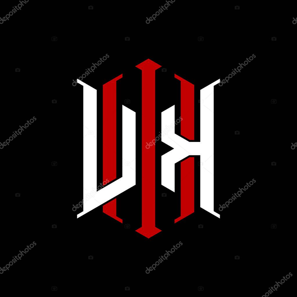 Logo initial monogram with geometric modern rectangle Elegant style design in isolated background, minimalist geometric shape style logo.