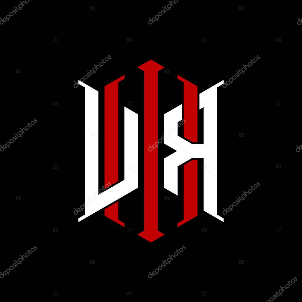 Logo initial monogram with geometric modern rectangle Elegant style design in isolated background, minimalist geometric shape style logo.