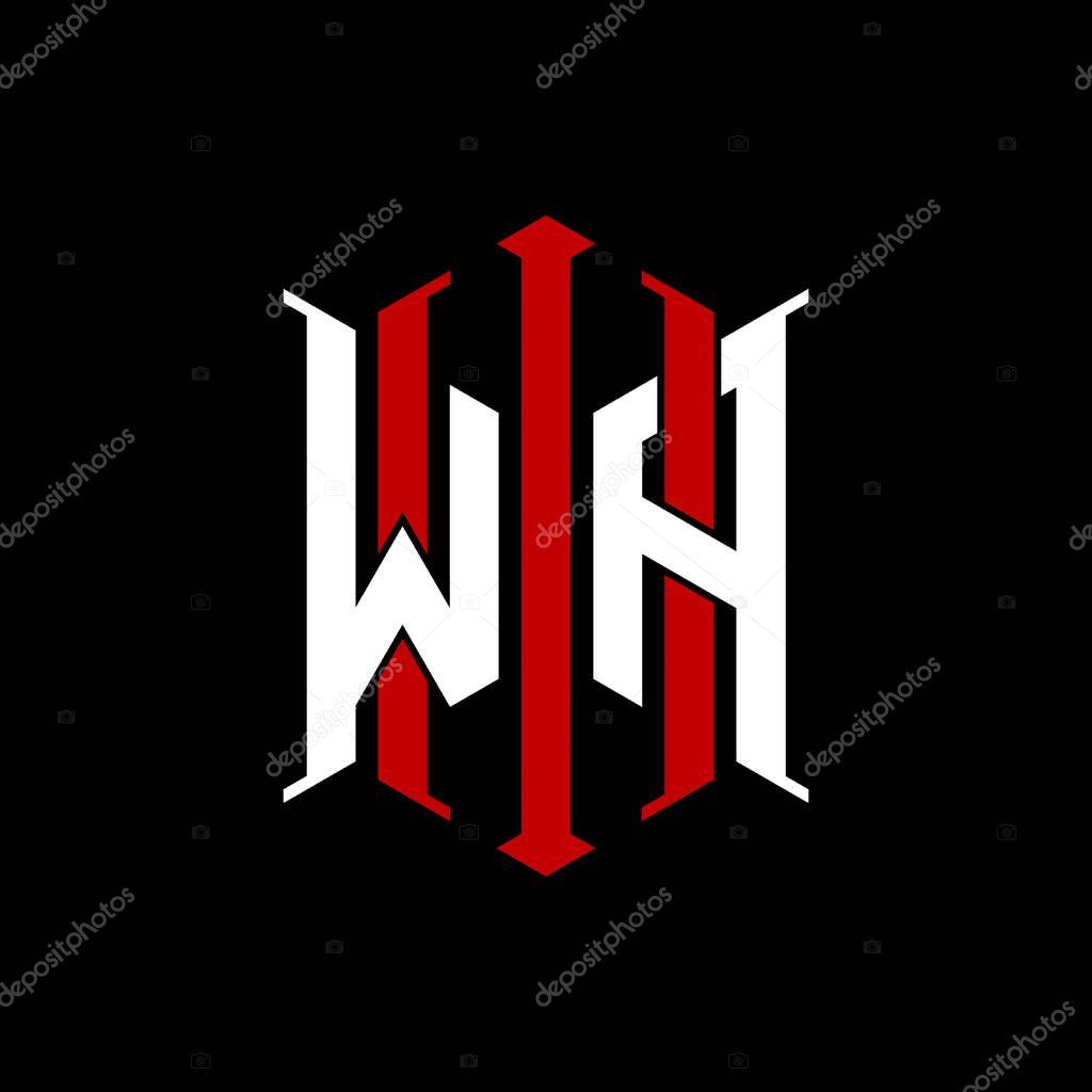 Logo initial monogram with geometric modern rectangle Elegant style design in isolated background, minimalist geometric shape style logo.