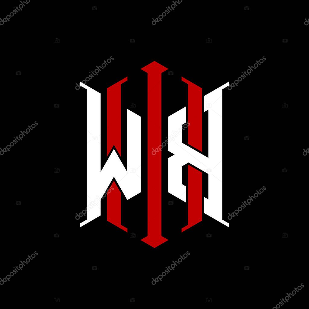 Logo initial monogram with geometric modern rectangle Elegant style design in isolated background, minimalist geometric shape style logo.