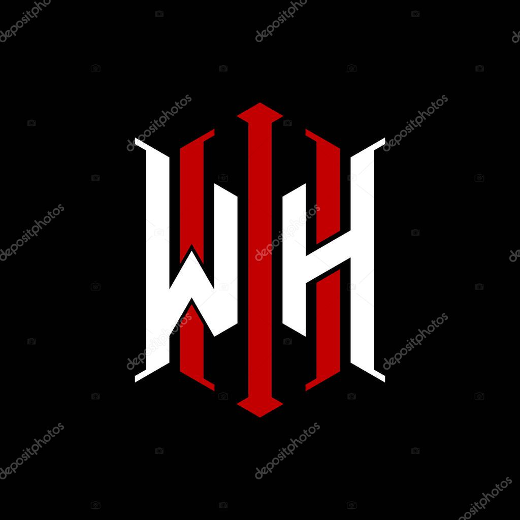 Logo initial monogram with geometric modern rectangle Elegant style design in isolated background, minimalist geometric shape style logo.