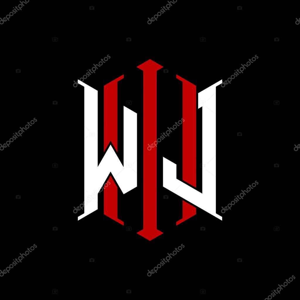 Logo initial monogram with geometric modern rectangle Elegant style design in isolated background, minimalist geometric shape style logo.