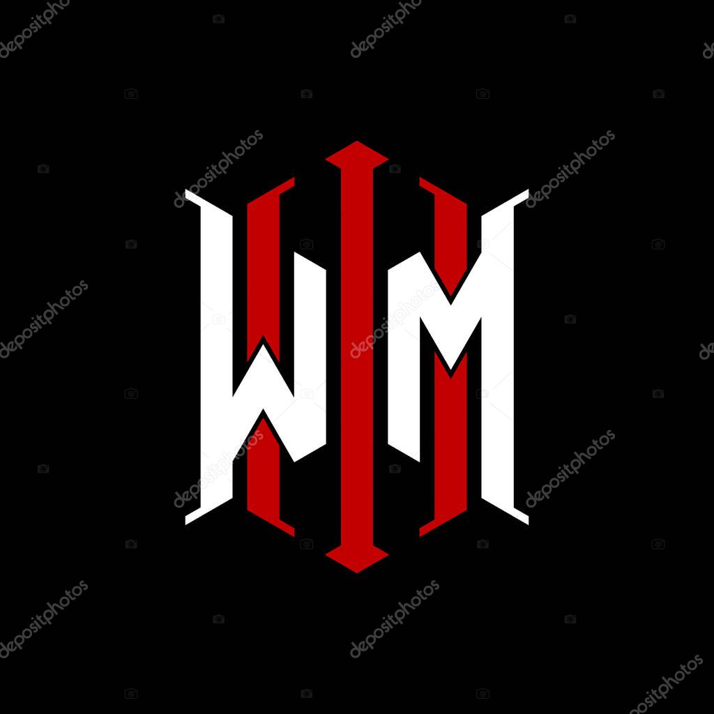 Logo initial monogram with geometric modern rectangle Elegant style design in isolated background, minimalist geometric shape style logo.