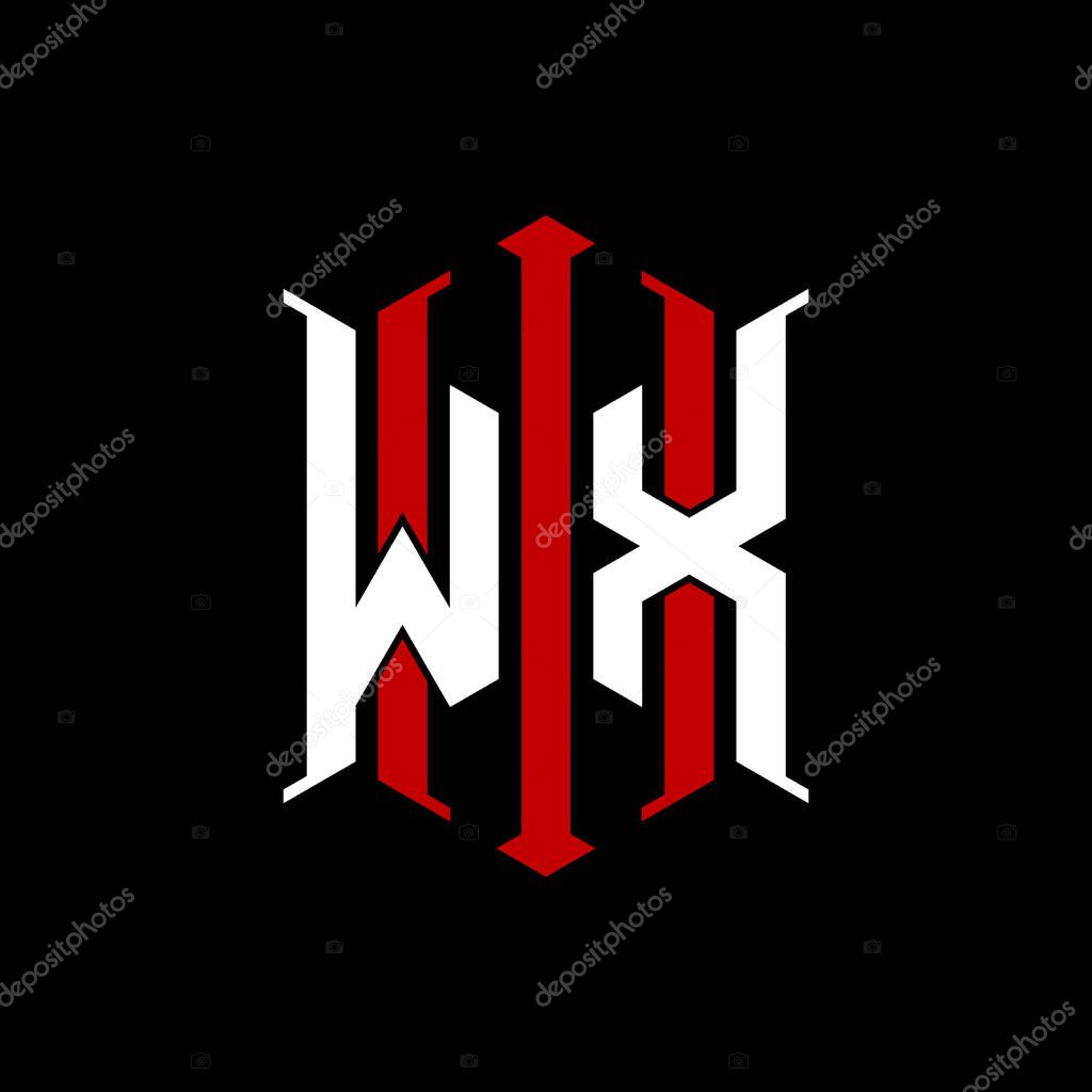 Logo initial monogram with geometric modern rectangle Elegant style design in isolated background, minimalist geometric shape style logo.