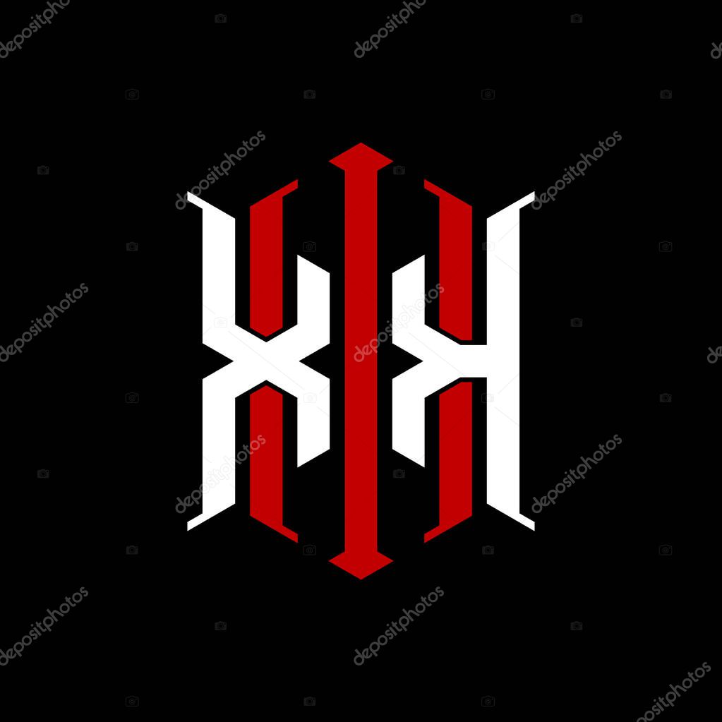 Logo initial monogram with geometric modern rectangle Elegant style design in isolated background, minimalist geometric shape style logo.