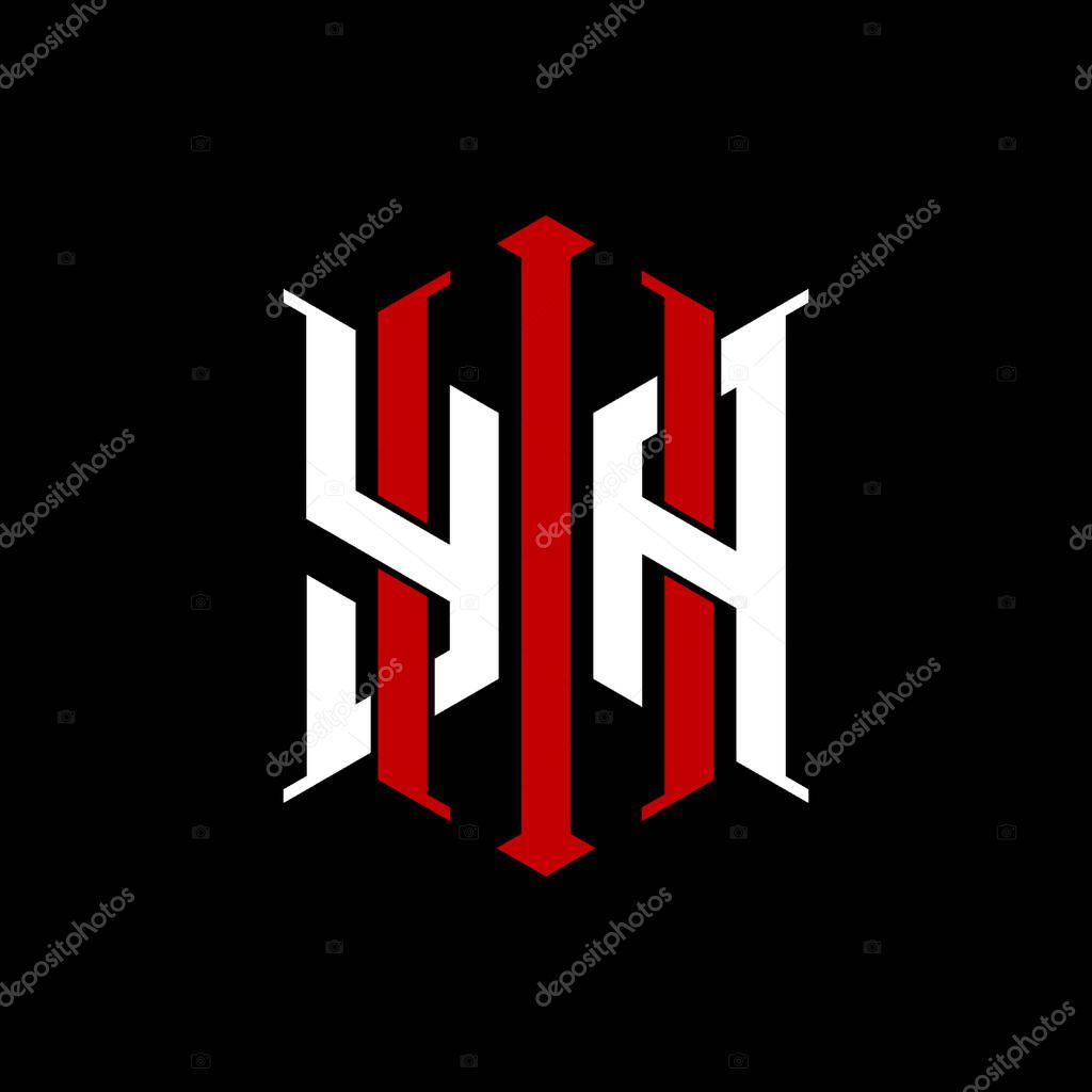 Logo initial monogram with geometric modern rectangle Elegant style design in isolated background, minimalist geometric shape style logo.