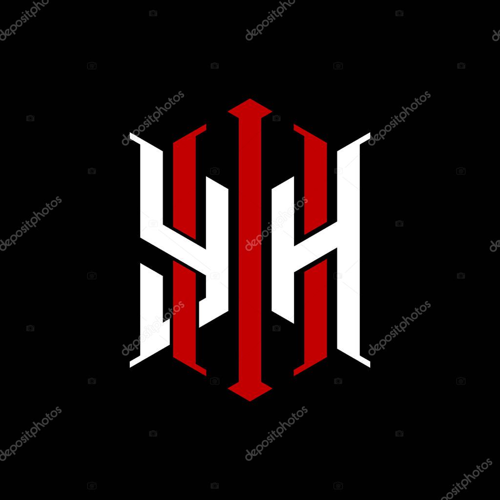 Logo initial monogram with geometric modern rectangle Elegant style design in isolated background, minimalist geometric shape style logo.