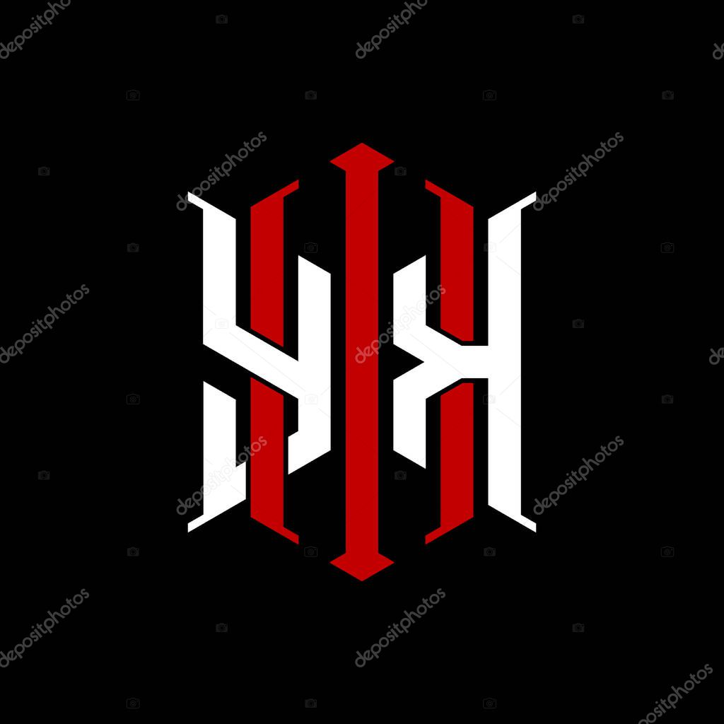 Logo initial monogram with geometric modern rectangle Elegant style design in isolated background, minimalist geometric shape style logo.