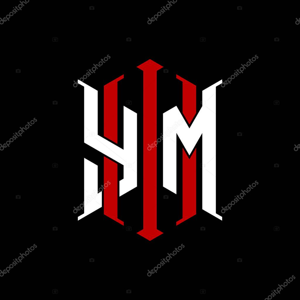 Logo initial monogram with geometric modern rectangle Elegant style design in isolated background, minimalist geometric shape style logo.