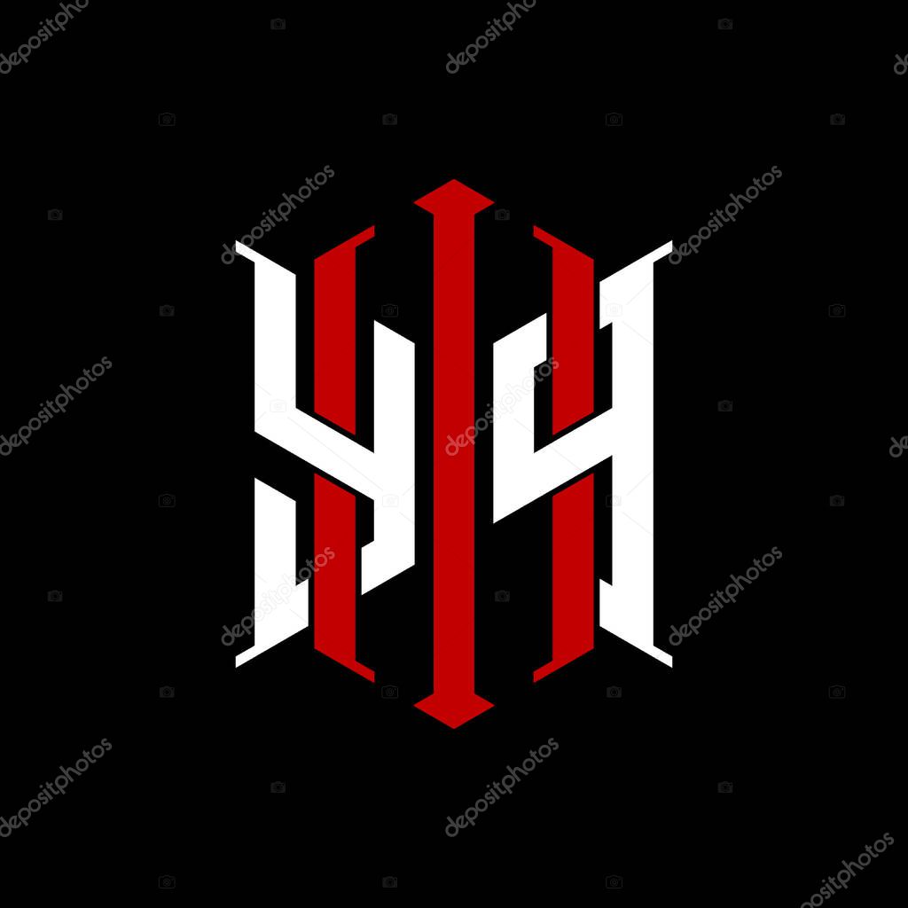Logo initial monogram with geometric modern rectangle Elegant style design in isolated background, minimalist geometric shape style logo.