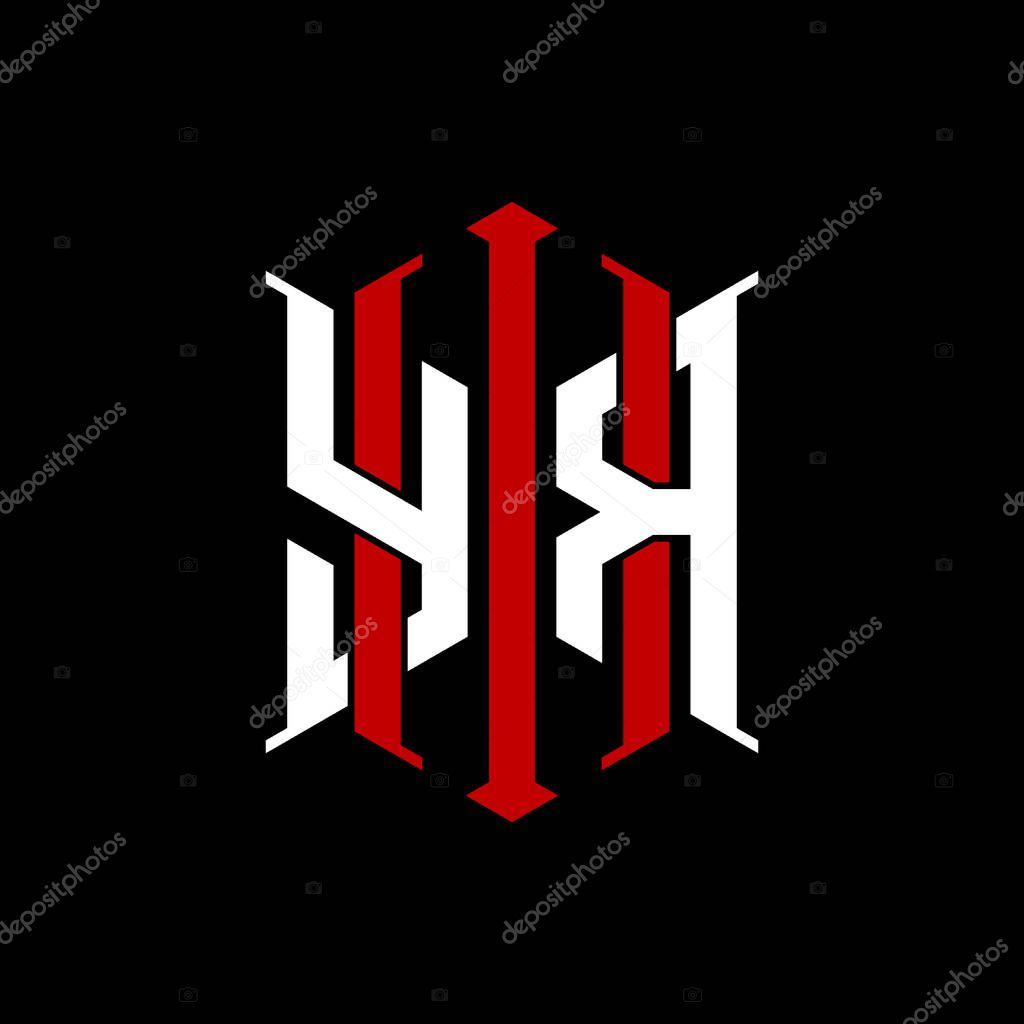 Logo initial monogram with geometric modern rectangle Elegant style design in isolated background, minimalist geometric shape style logo.
