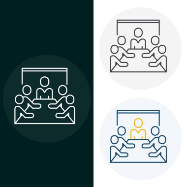 Vektör İllüstrasyon Simgesi Tasarımı Buluşması