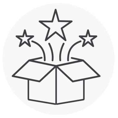 Yeni Ürün Vektörü İllüstrasyon Simgesi Tasarımı