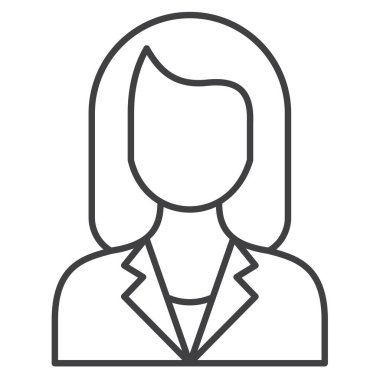 İş Kadınları Vektörü İllüstrasyon Simgesi Tasarımı 