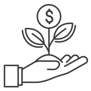 Büyüme Vektörü İllüstrasyon Simgesi Tasarımı