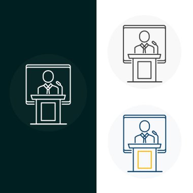 Konuşma Konuşması Vektörü Simgesi Tasarımı