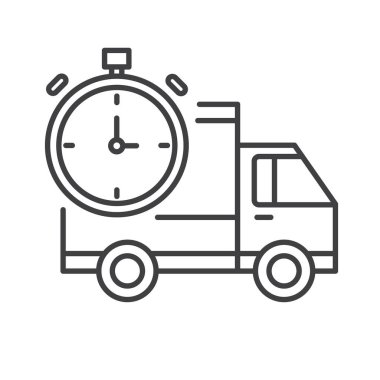 Delivery truck Vector Icon Design