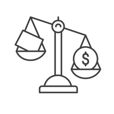 Borç ve Kredi Vektörü Simgesi Tasarımı