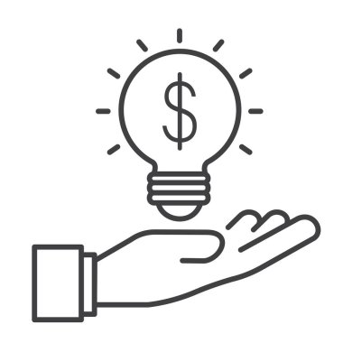 Yenilikçi Konsept İş Fikri Vektör Simgesi Tasarımı