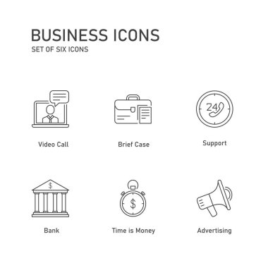 Finansal Teknoloji Vektör Simgesi Koleksiyonu