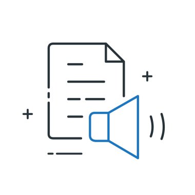 Text to Speech Generator Speech Synthesis Vector Icon Design clipart